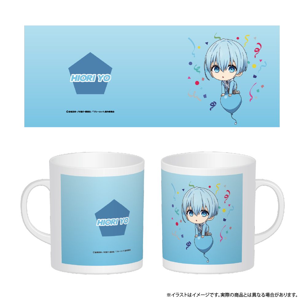 ブルーロック フルカラーマグカップ 氷織羊(ミニキャラ)(風船) ("Blue Lock" Full Color Mug Hiori Yo (Mini Character) (Balloon))