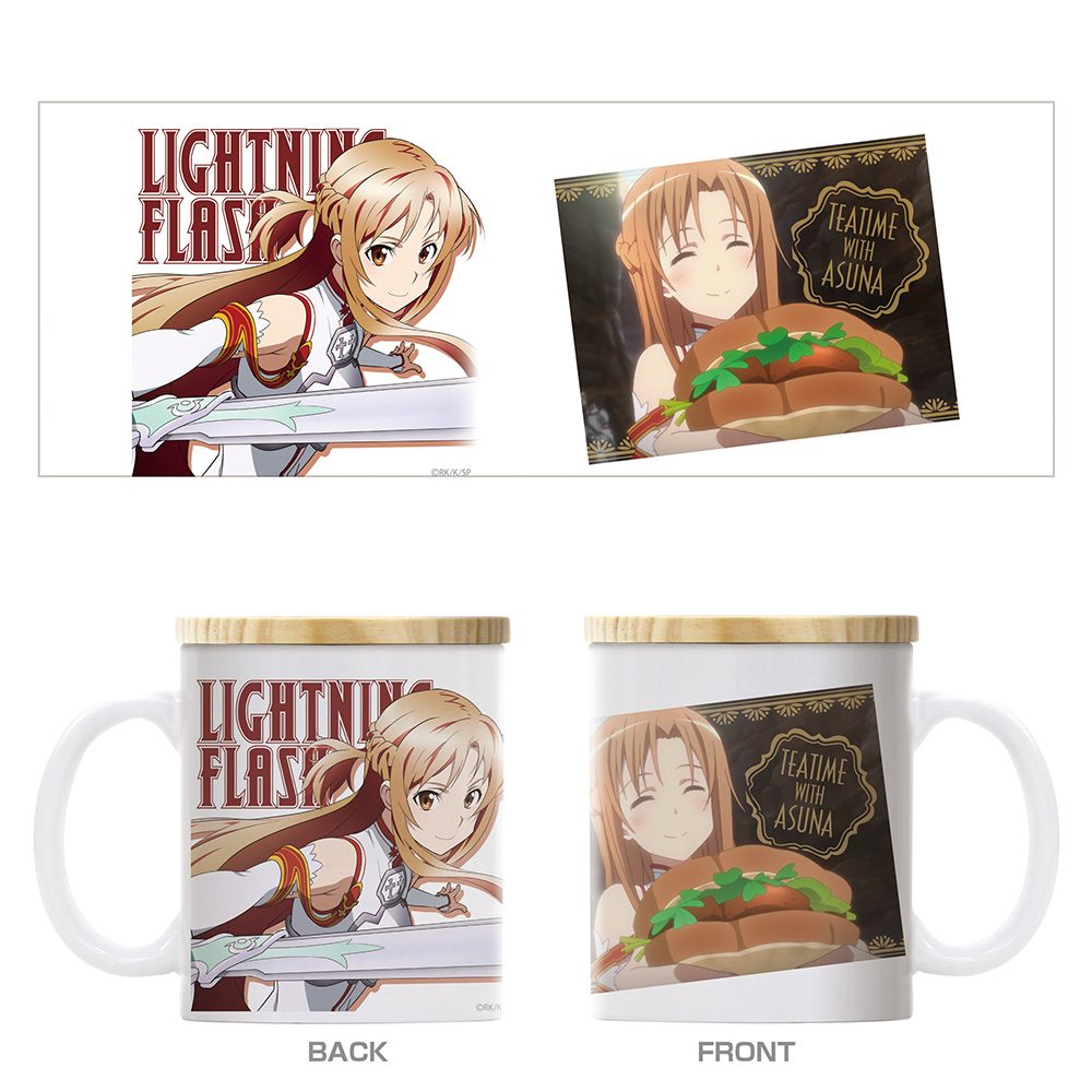 ソードアート・オンライン アスナとひと休み フタ付きフルカラーマグカップ ("Sword Art Online" Asuna to Hitoyasumi Full Color Mug with Lid)