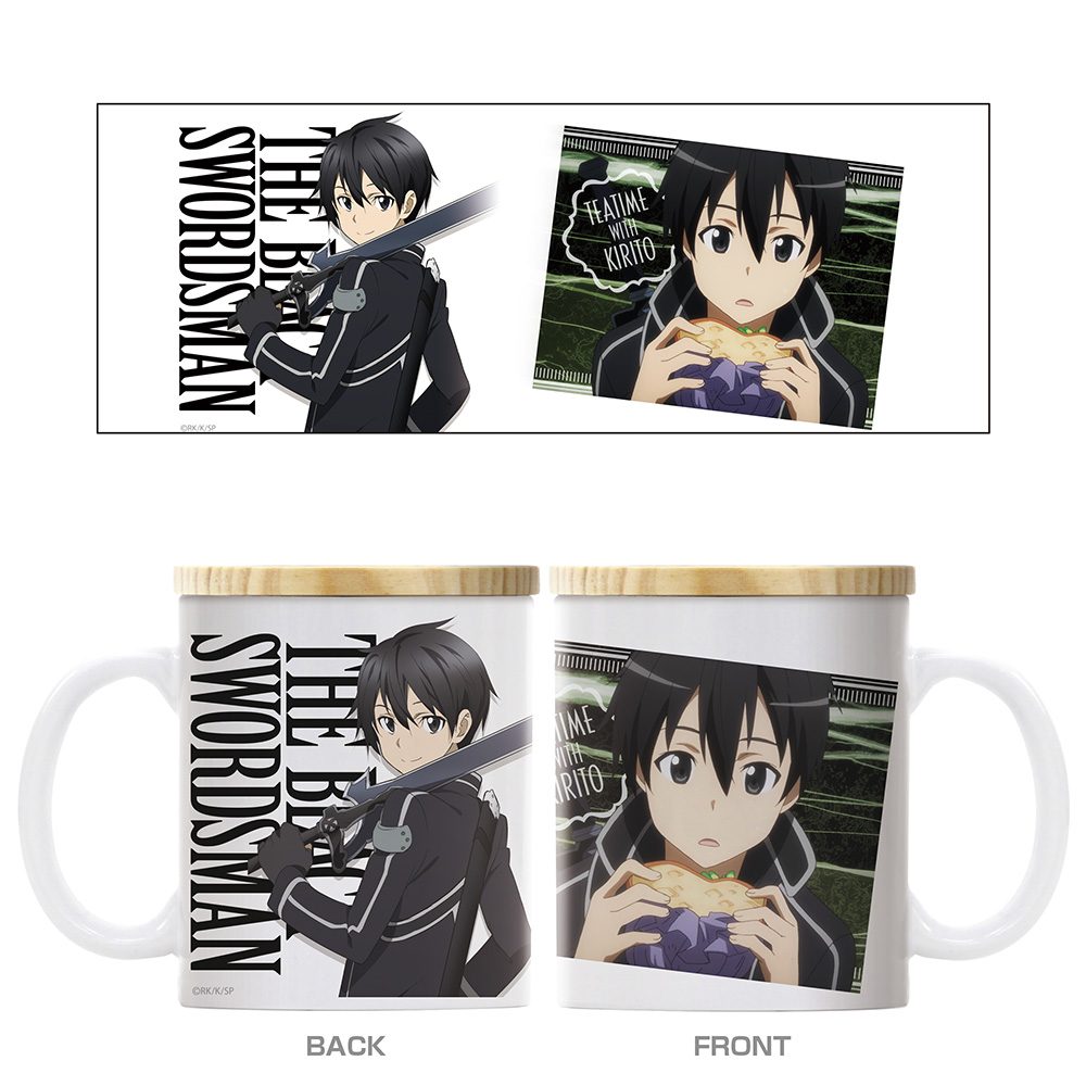 ソードアート・オンライン キリトとひと休み フタ付きフルカラーマグカップ ("Sword Art Online" Kirito to Hitoyasumi Full Color Mug with Lid)