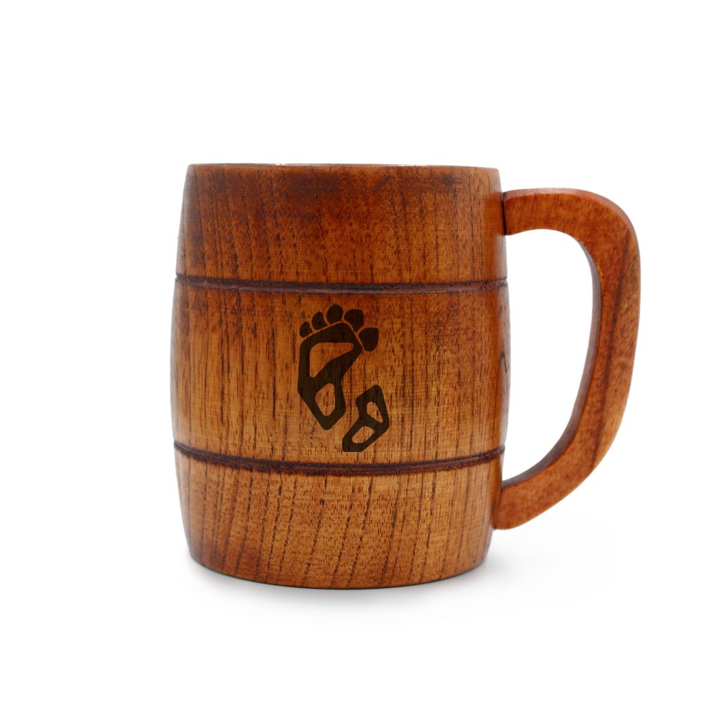 嘆きの亡霊は引退したい ファースト・ステップ 樽型ウッドマグ ("Let This Grieving Soul Retire" First Steps Barrel Type Wood Mug)