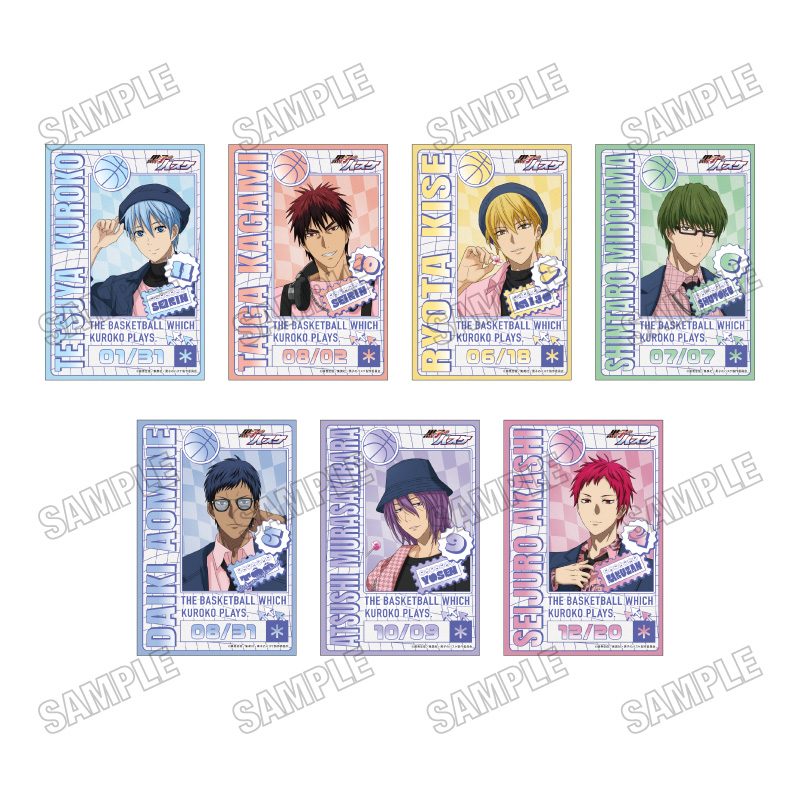 黒子のバスケ 描き下ろしイラストカードセット ("Kuroko's Basketball" Original Illustration Card Set)