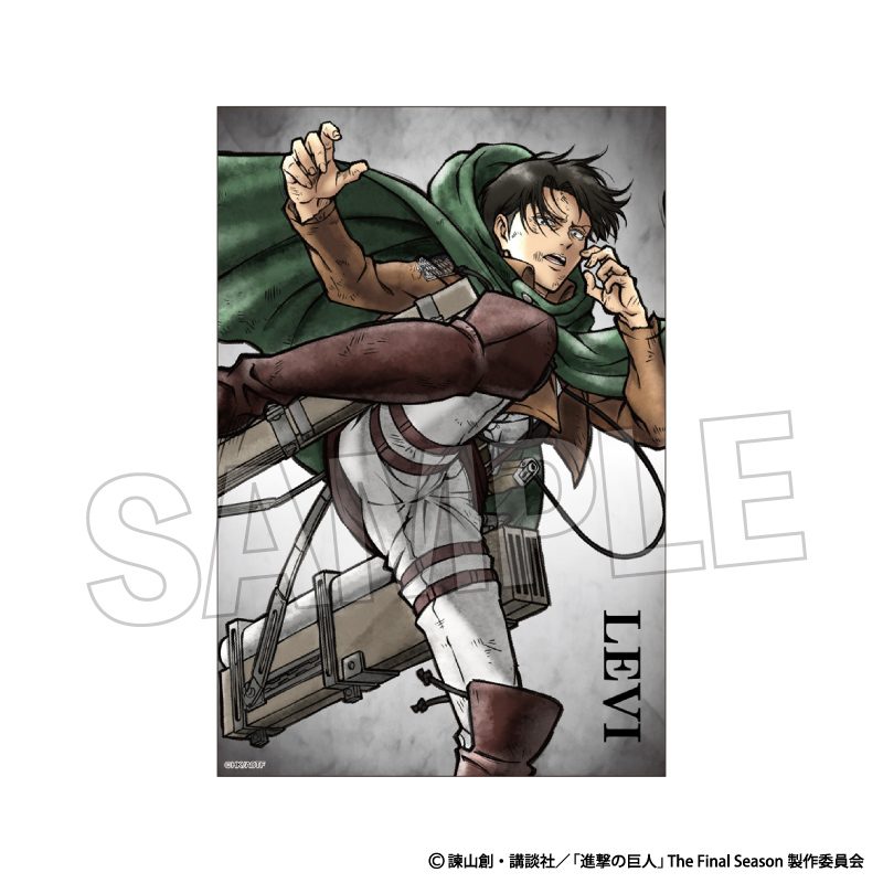 進撃の巨人 激高!!スタンドカード リヴァイ ("Attack on Titan" Enraged!! Stand Card Levi)