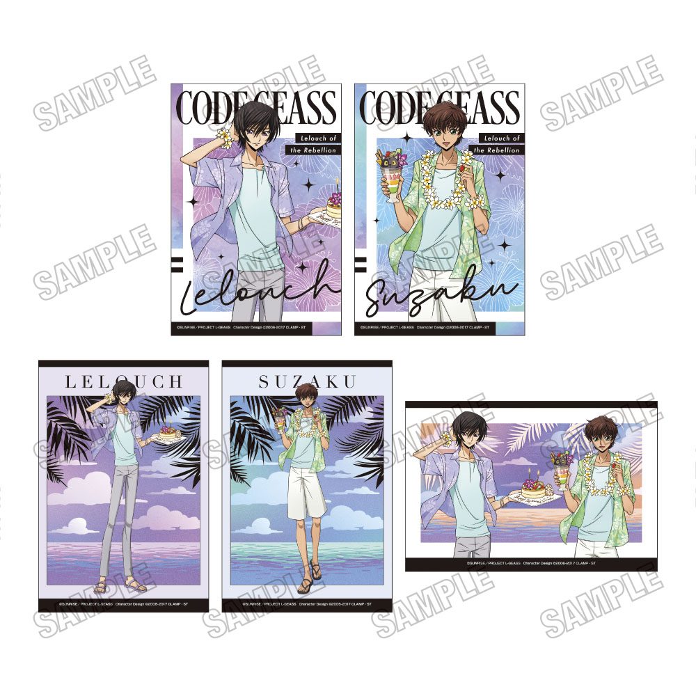 コードギアス 反逆のルルーシュ 描き下ろしイラストカードセット サマーパーティーVer. ("Code Geass Lelouch of the Rebellion" Original Illustration Card Set Summer Party Ver.)