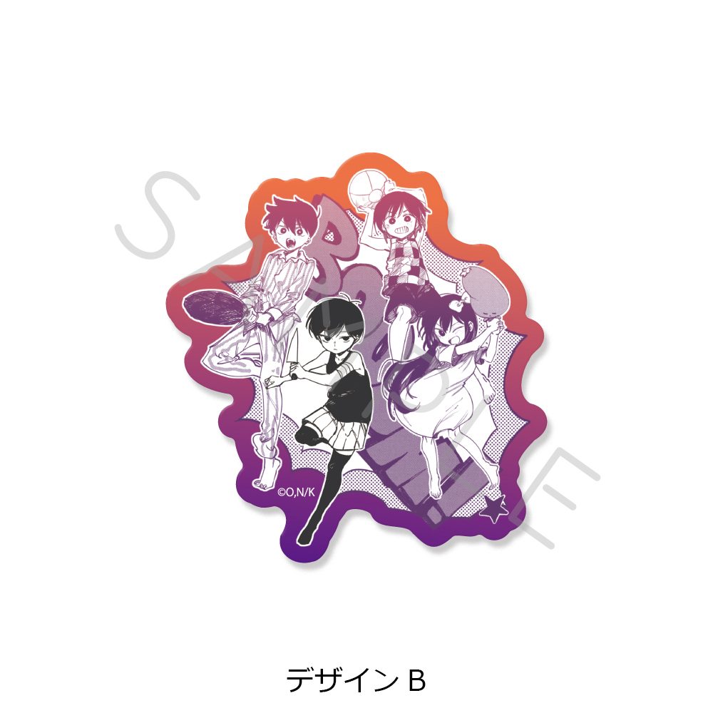 OMORI クリアステッカー デザインB ("OMORI" Clear Sticker Design B)
