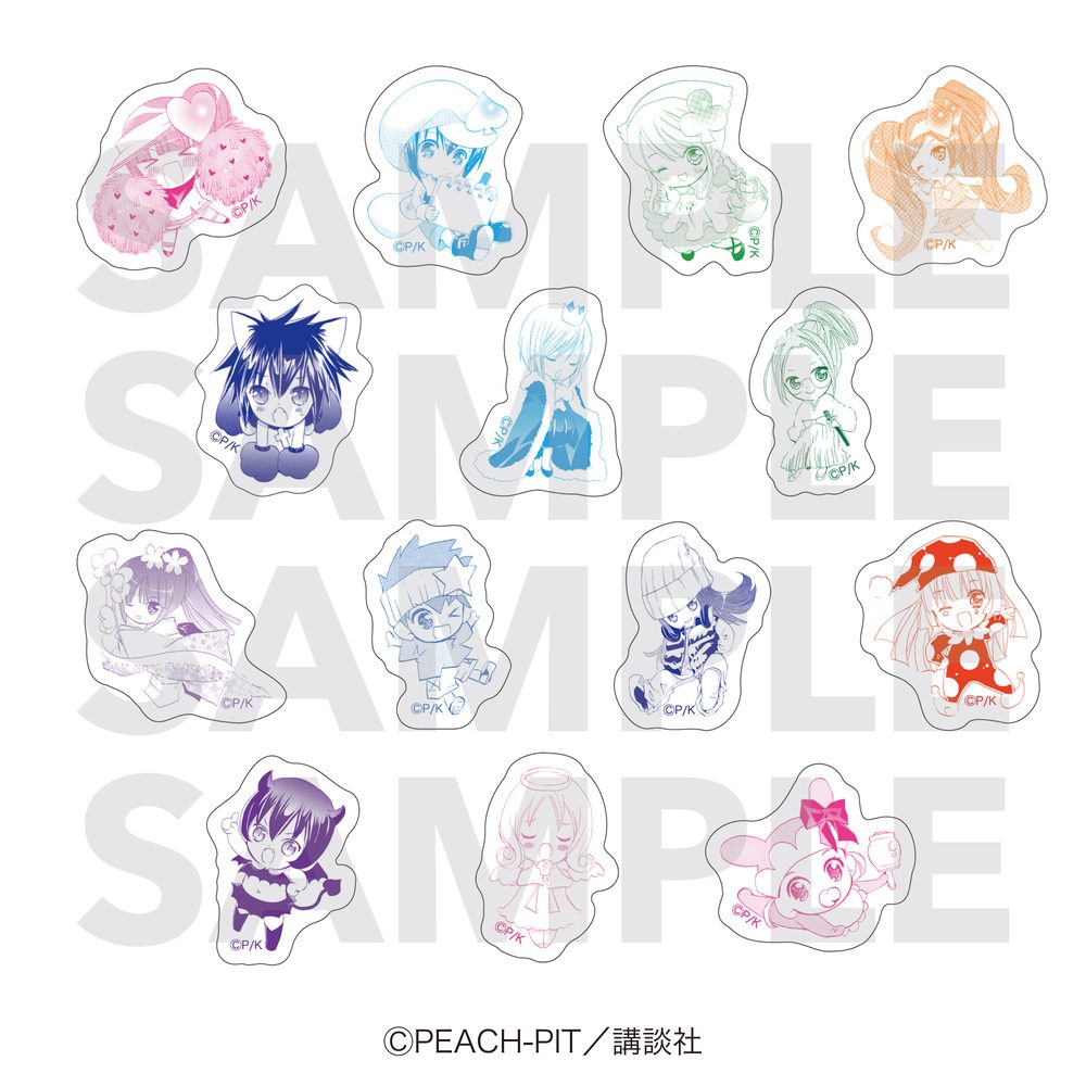 しゅごキャラ! ダイカットステッカーセットB ("Shugo Chara!" Die-cut Sticker Set B)