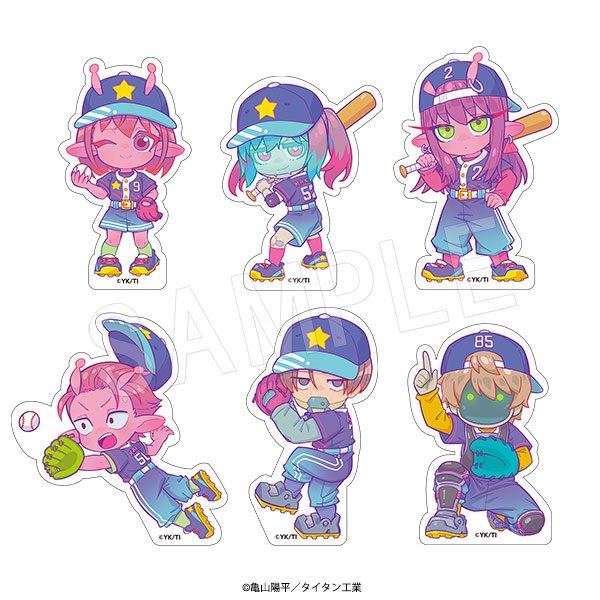 銀河特急 ミルキー☆サブウェイ ステッカーセット Baseball Ver. ("MILKY SUBWAY THE GALACTIC LIMITED EXPRESS" Sticker Set Baseball Ver.)