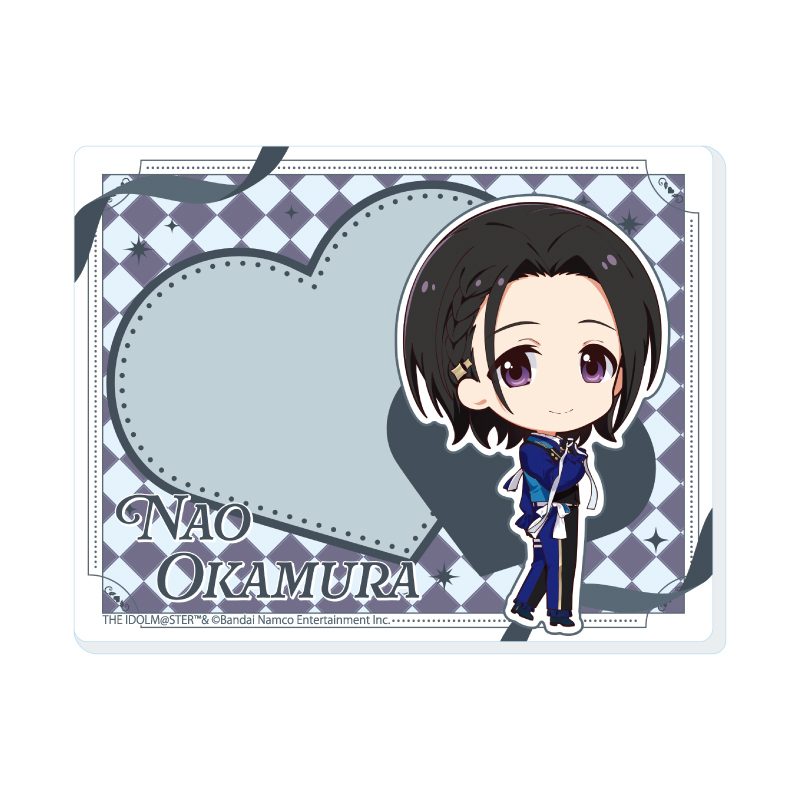 アクリルカード アイドルマスター SideM 12 岡村直央 ホワイトデーライブ2026 -Bitter Style by 2022-(ミニキャライラスト) (Acrylic Card "The Idolmaster SideM" 12 Okamura Nao White Day Live 2026 -Bitter Style by 2022- (Mini Character Illustration))
