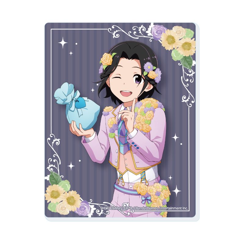 アクリルカード アイドルマスター SideM 17 岡村直央 ホワイトデーライブ2022(公式イラスト) (Acrylic Card "The Idolmaster SideM" 17 Okamura Nao White Day Live 2022 (Official Illustration))