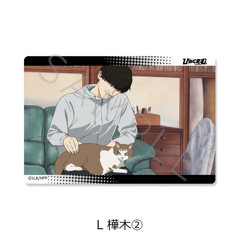 ひゃくえむ。 クリアカードステッカー L 樺木2 ("100 Meters" Clear Card Sticker L Kabaki 2)