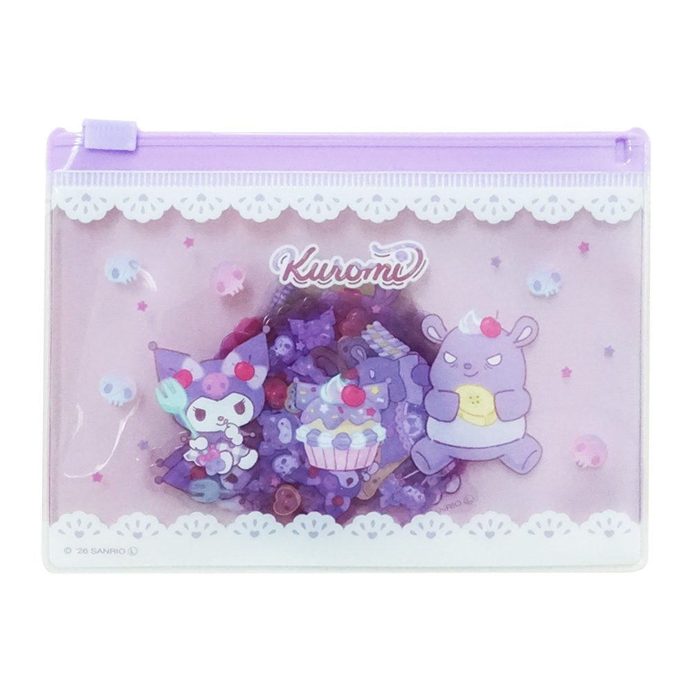 サンリオキャラクターズ Fancy Snacks & Sweets フレークステッカー クロミ 8203-631 (Sanrio Characters Fancy Snacks & Sweets Flake Sticker Kuromi 8203-631)