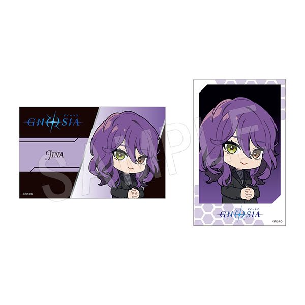 グノーシア イラストカード2枚セット 黒スーツVer. ジナ ("GNOSIA" Illustration Card 2 Set Black Suit Ver. Jina)