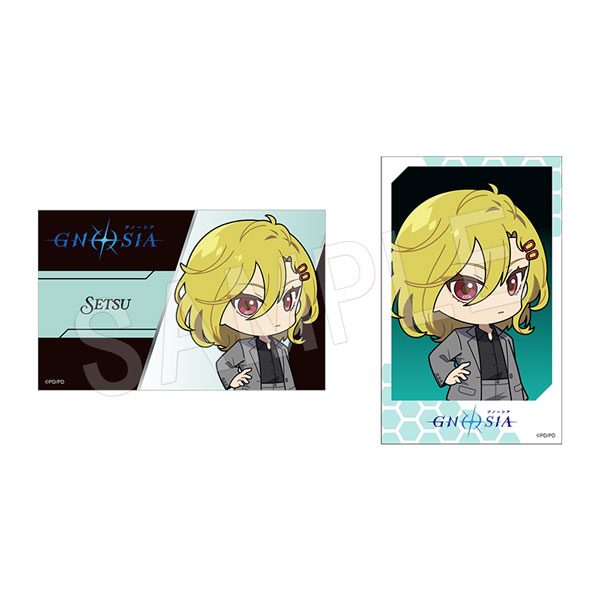 グノーシア イラストカード2枚セット 黒スーツVer. セツ ("GNOSIA" Illustration Card 2 Set Black Suit Ver. Setsu)