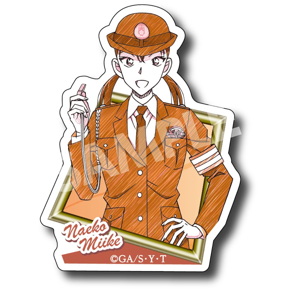 名探偵コナン ペンシルアート ステッカーコレクション Vol.4 三池苗子 ("Detective Conan" Pencil Art Sticker Collection Vol. 4 Miike Naeko)