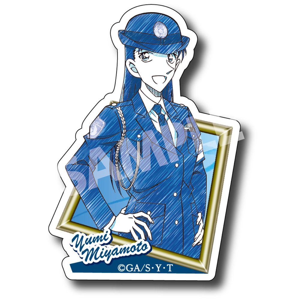 名探偵コナン ペンシルアート ステッカーコレクション Vol.4 宮本由美 ("Detective Conan" Pencil Art Sticker Collection Vol. 4 Miyamoto Yumi)