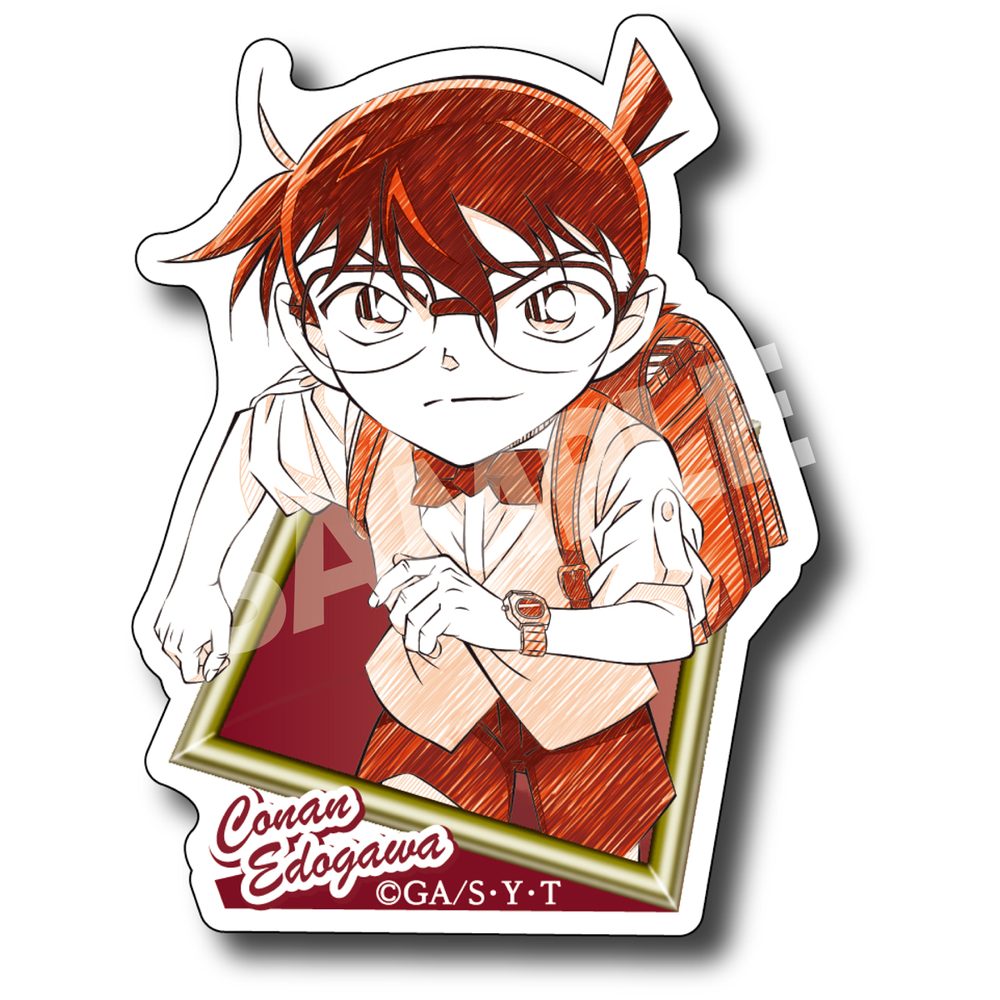 名探偵コナン ペンシルアート ステッカーコレクション Vol.4 江戸川コナン ("Detective Conan" Pencil Art Sticker Collection Vol. 4 Edogawa Conan)