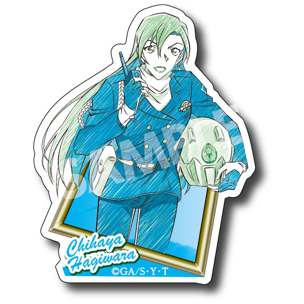 名探偵コナン ペンシルアート ステッカーコレクション Vol.4 萩原千速 ("Detective Conan" Pencil Art Sticker Collection Vol. 4 Hagiwara Chihaya)
