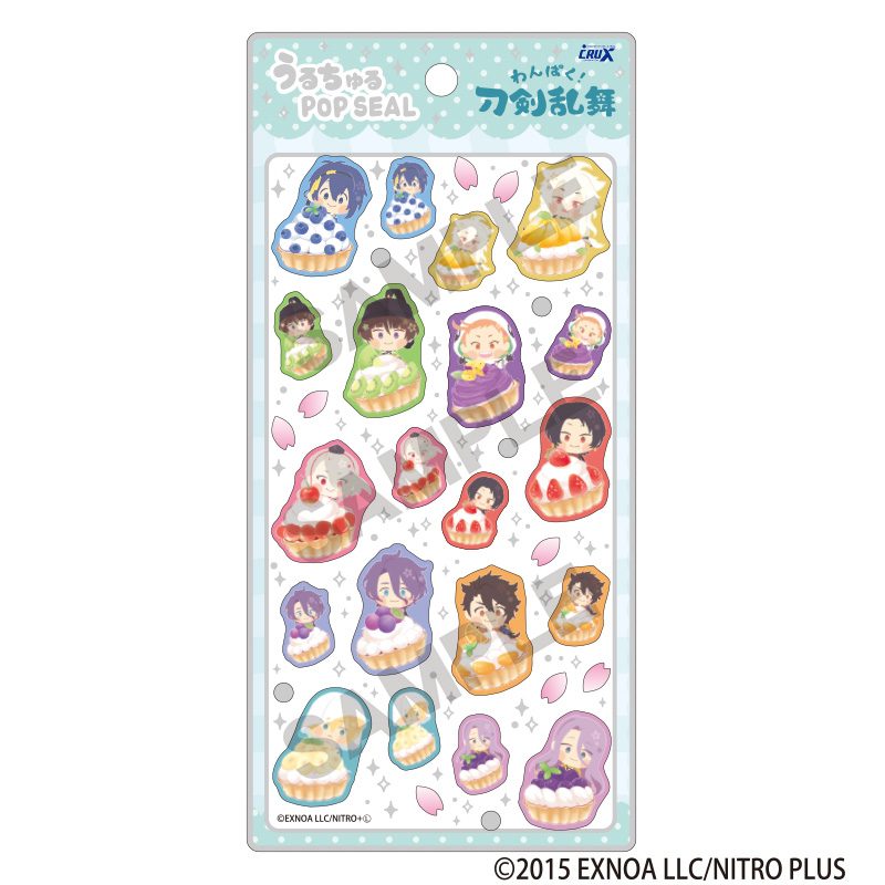 わんぱく!刀剣乱舞 うるちゅるPOP SEAL タルト ("Touken Ranbu -ONLINE-" Wanpaku! Touken Ranbu Uruchuru Pop Sticker Tart)