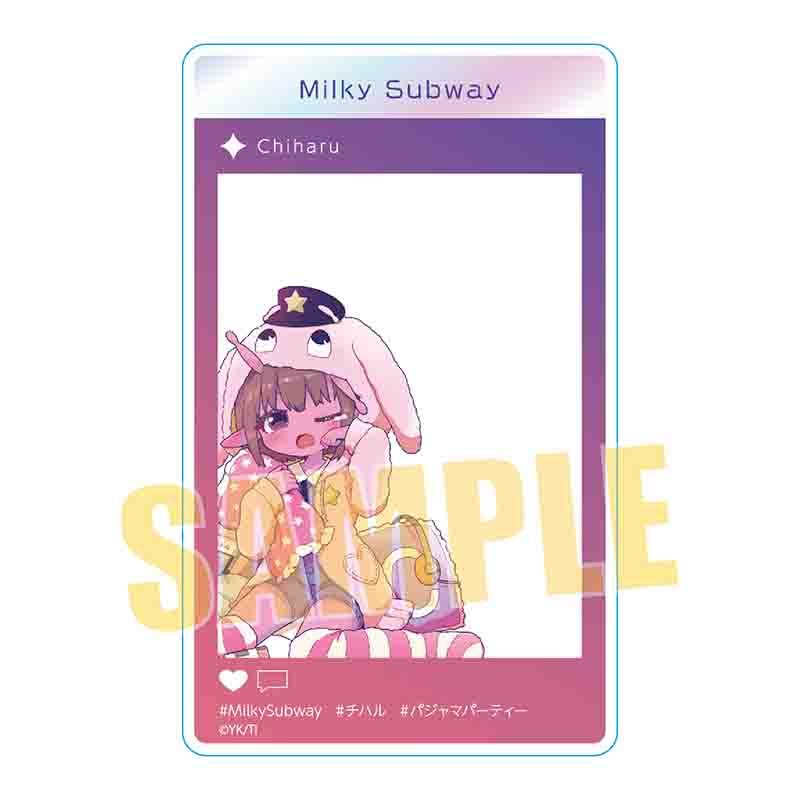 アクリルカード 銀河特急 ミルキー☆サブウェイ チハル(パジャマパーティー) (Acrylic Card "MILKY SUBWAY THE GALACTIC LIMITED EXPRESS" Chiharu (Pajamas Party))