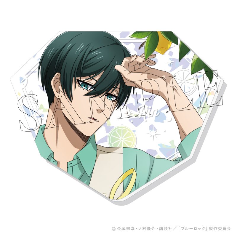 ブルーロック LEMON ぴくりあプレート hologram 2 糸師凛 ("Blue Lock" LEMON Pic Clear Plate Hologram 2 Itoshi Rin)