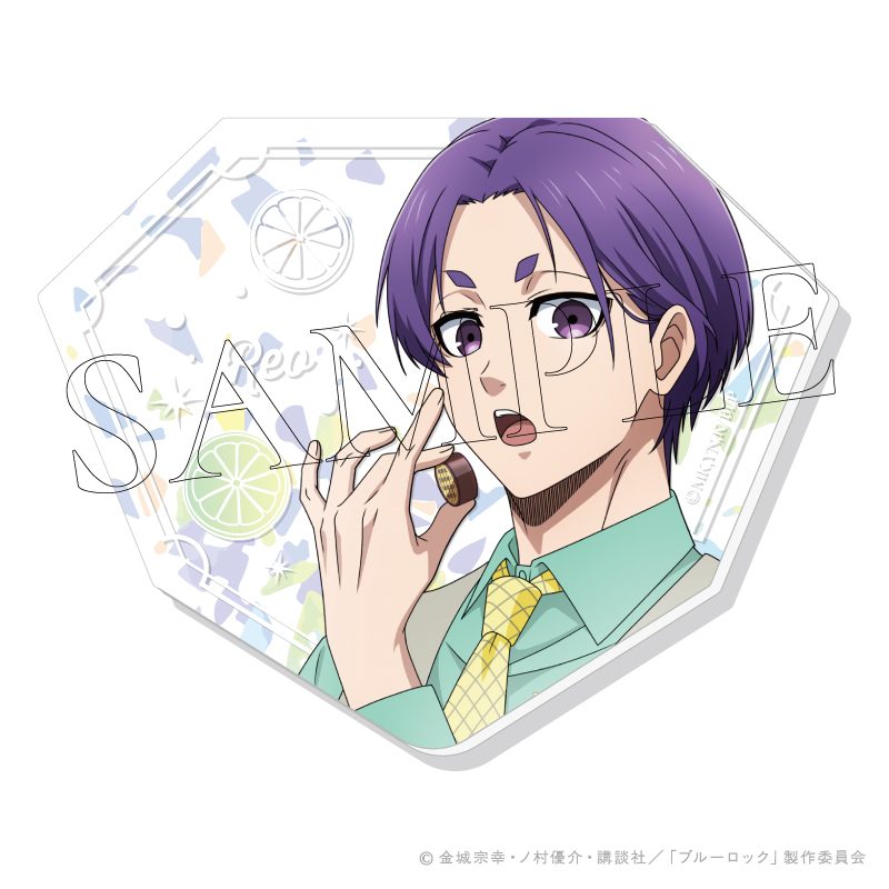 ブルーロック LEMON ぴくりあプレート hologram 6 御影玲王 ("Blue Lock" LEMON Pic Clear Plate Hologram 6 Mikage Reo)
