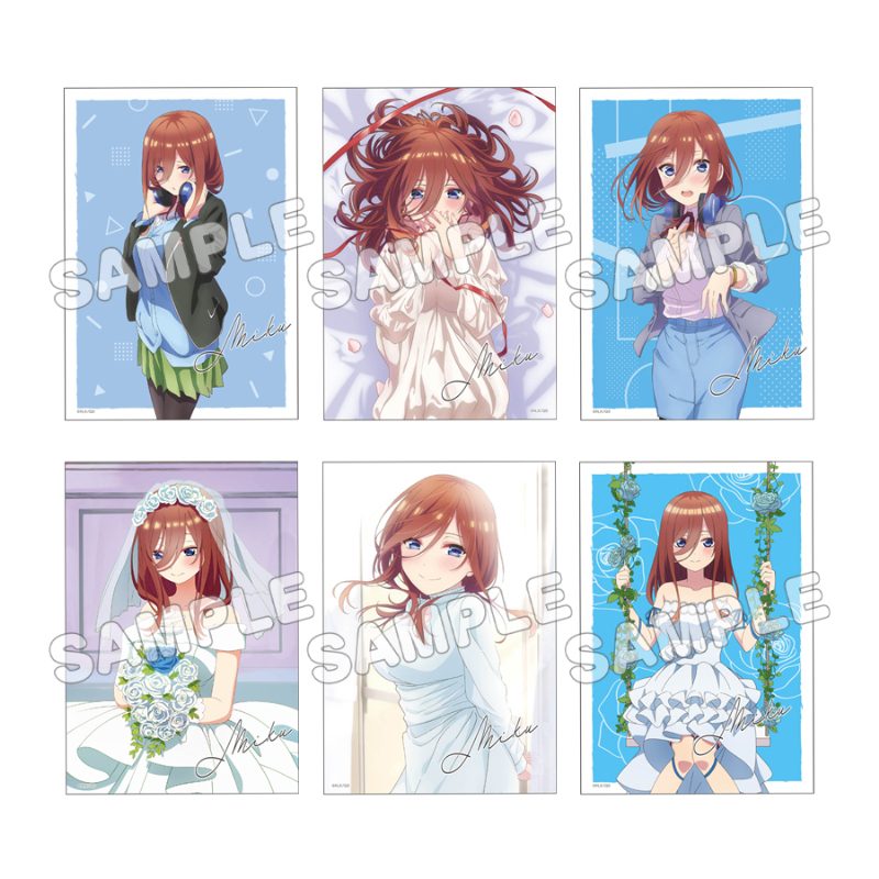 五等分の花嫁∽ ブロマイド6枚セット 中野三玖 ("The Quintessential Quintuplets Specials" Bromide 6 Set Nakano Miku)