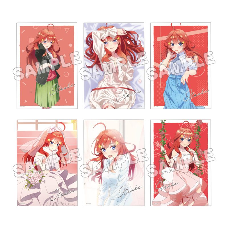 五等分の花嫁∽ ブロマイド6枚セット 中野五月 ("The Quintessential Quintuplets Specials" Bromide 6 Set Nakano Itsuki)