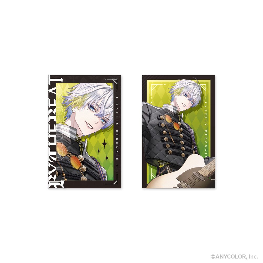 NIJISANJI EN 周年企画 BY THE BEAT フォト風カード2枚セット ケイリクス・デボネア (NIJISANJI EN Anniversary Project BY THE BEAT Photo Style Card 2 Set Kaelix Debonair)