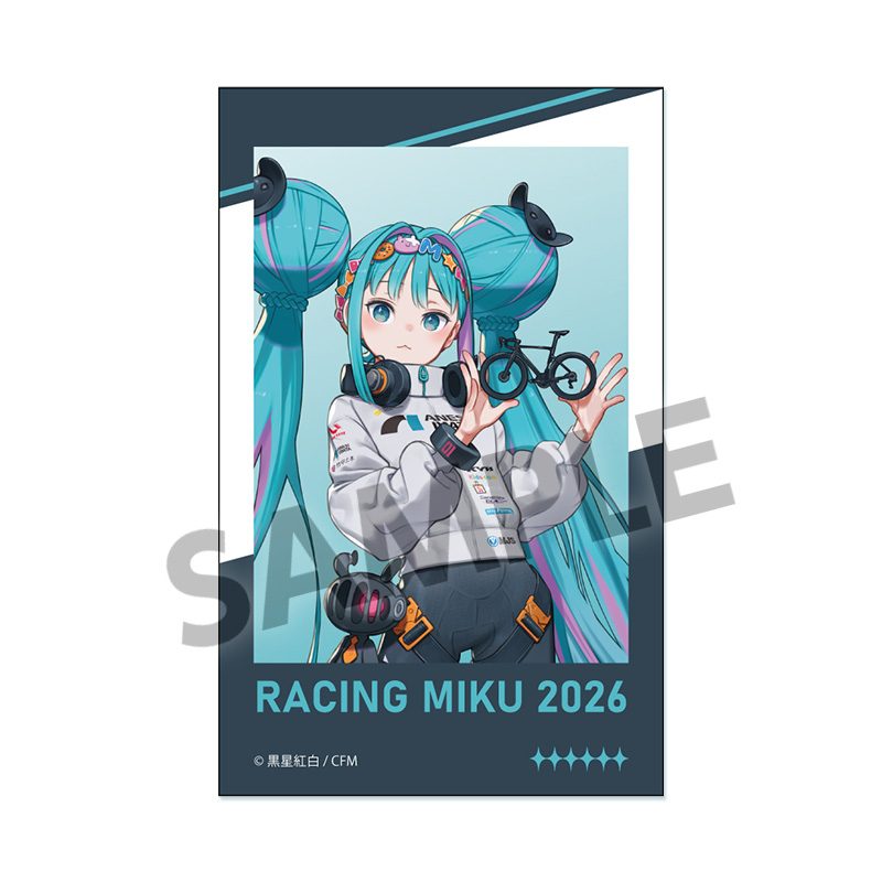 レーシングミク 2026 TEAM UKYO 応援 Ver. インスタントフォト風ステッカー (Racing Miku 2026 TEAM UKYO Cheering Ver. Instant Photo-style Sticker)