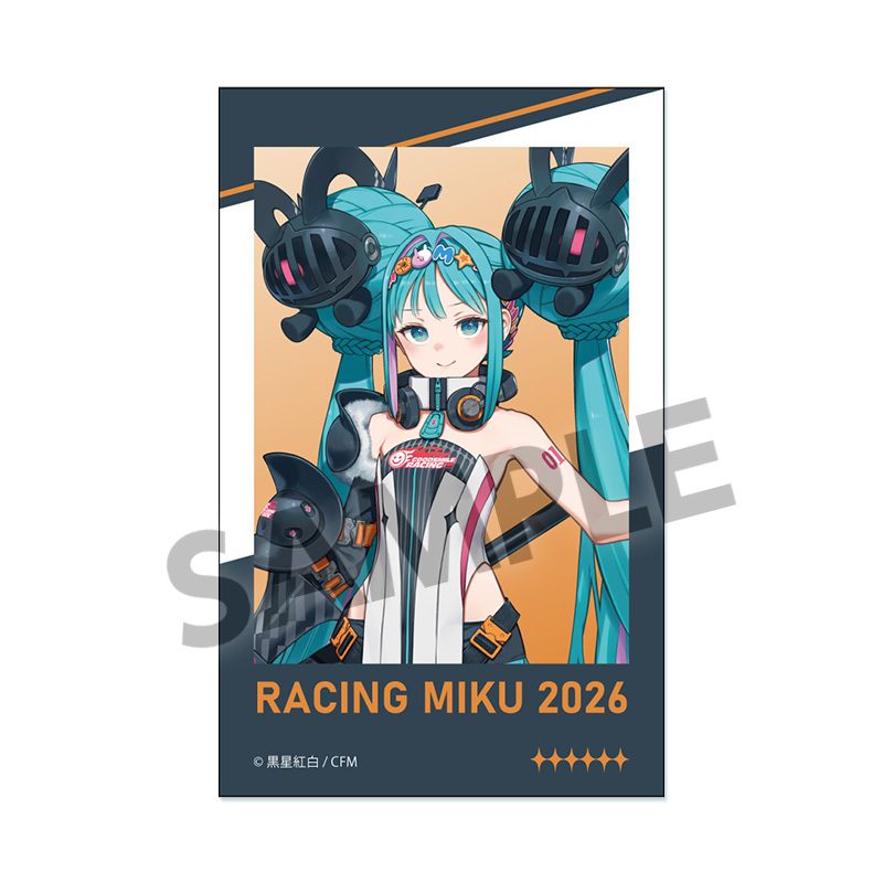 レーシングミク 2026 キービジュアル1 Ver. インスタントフォト風ステッカー (Racing Miku 2026 Key Visual 1 Ver. Instant Photo-style Sticker)