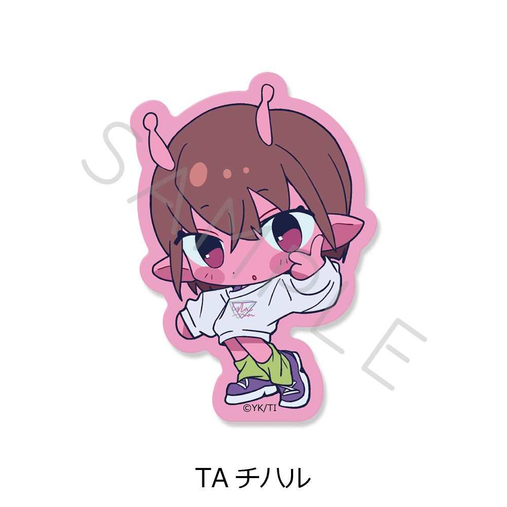銀河特急 ミルキー☆サブウェイ クリアカードステッカー ちぽっけ TA チハル ("MILKY SUBWAY THE GALACTIC LIMITED EXPRESS" Clear Card Sticker Chipokke TA Chiharu)