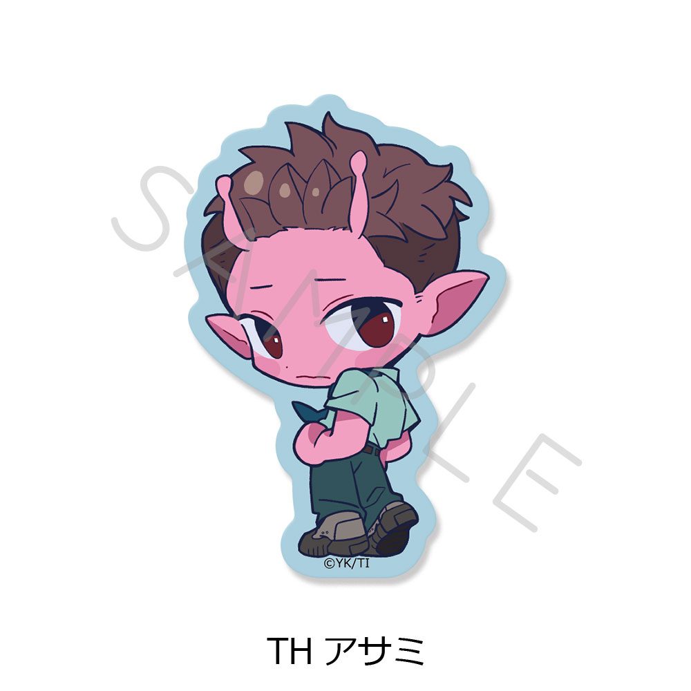 銀河特急 ミルキー☆サブウェイ クリアカードステッカー ちぽっけ TH アサミ ("MILKY SUBWAY THE GALACTIC LIMITED EXPRESS" Clear Card Sticker Chipokke TH Asami)
