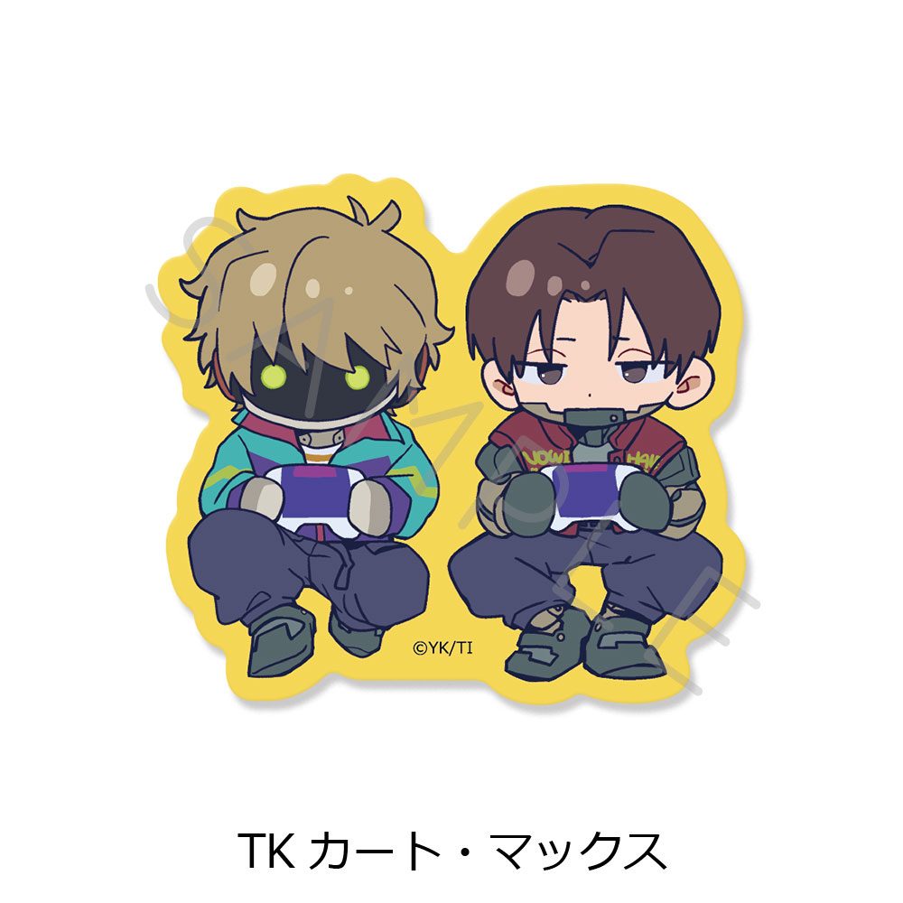 銀河特急 ミルキー☆サブウェイ クリアカードステッカー ちぽっけ TK カート・マックス ("MILKY SUBWAY THE GALACTIC LIMITED EXPRESS" Clear Card Sticker Chipokke TK Kurt & Max)