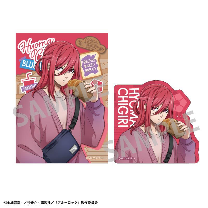 ブルーロック ステッカーセット 千切豹馬 焼きたてパンとテイクアウトドリンク ("Blue Lock" Sticker Set Chigiri Hyoma Freshly Baked Bread & Takeout Drinks)