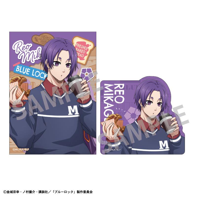 ブルーロック ステッカーセット 御影玲王 焼きたてパンとテイクアウトドリンク ("Blue Lock" Sticker Set Mikage Reo Freshly Baked Bread & Takeout Drinks)