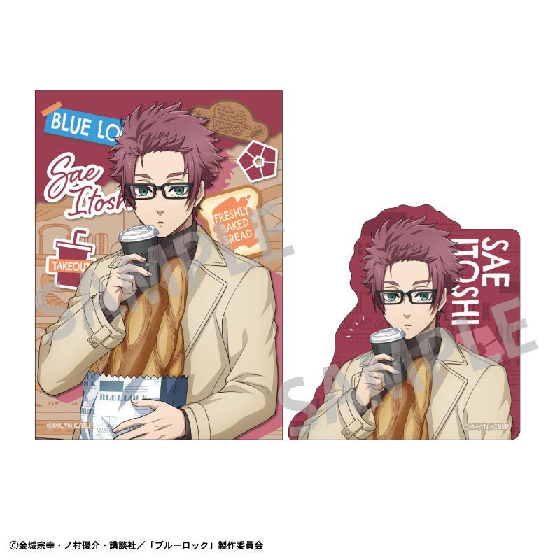 ブルーロック ステッカーセット 糸師冴 焼きたてパンとテイクアウトドリンク ("Blue Lock" Sticker Set Itoshi Sae Freshly Baked Bread & Takeout Drinks)