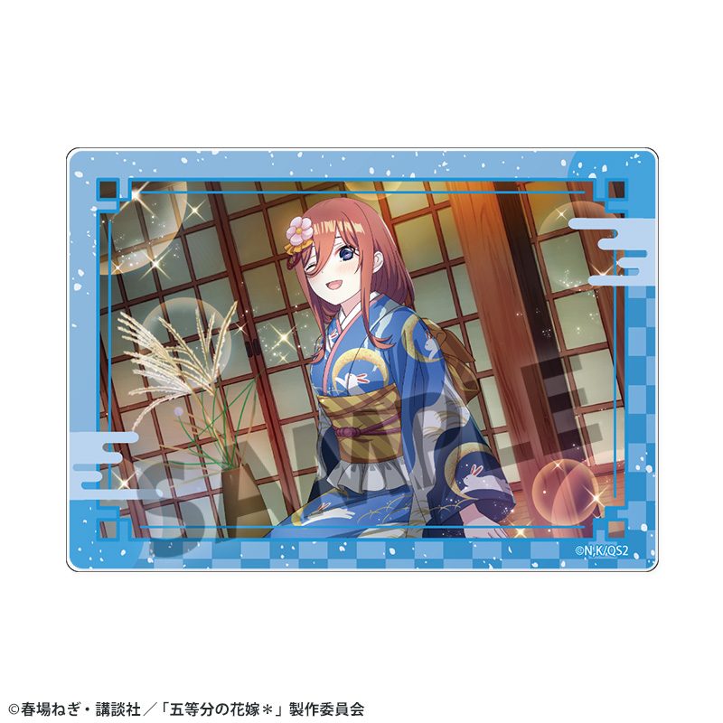 五等分の花嫁* アクリルカード Vol.3 中野三玖 ("The Quintessential Quintuplets Specials 2" Acrylic Card Vol. 3 Nakano Miku)