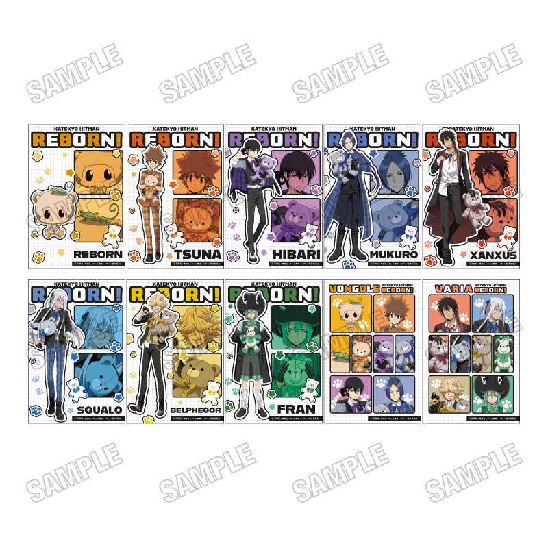 家庭教師ヒットマンREBORN! 描き下ろしイラストカードセット テディベアVer. ("Reborn!" Original Illustration Card Set Teddy Bear Ver.)