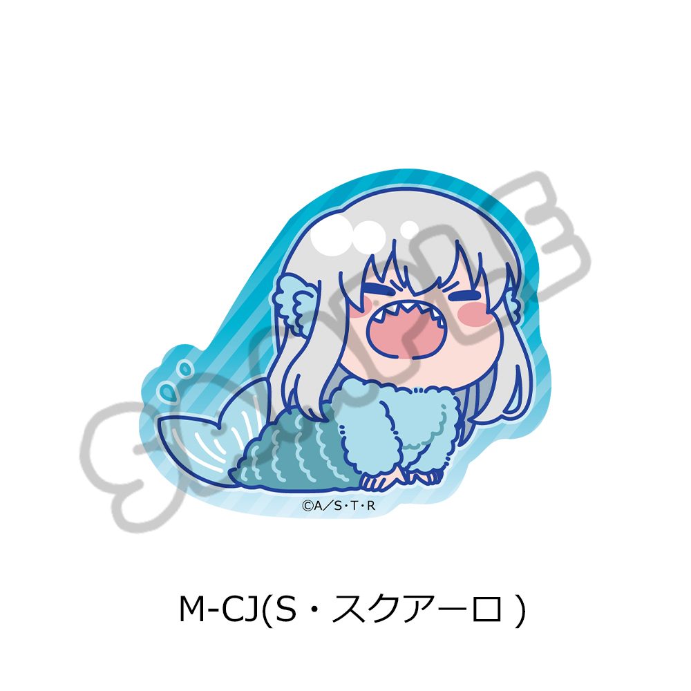 家庭教師ヒットマンREBORN! 第5弾 クリアステッカー M-CJ S・スクアーロ ("Reborn!" Vol. 5 Clear Sticker M-CJ S. Squalo)