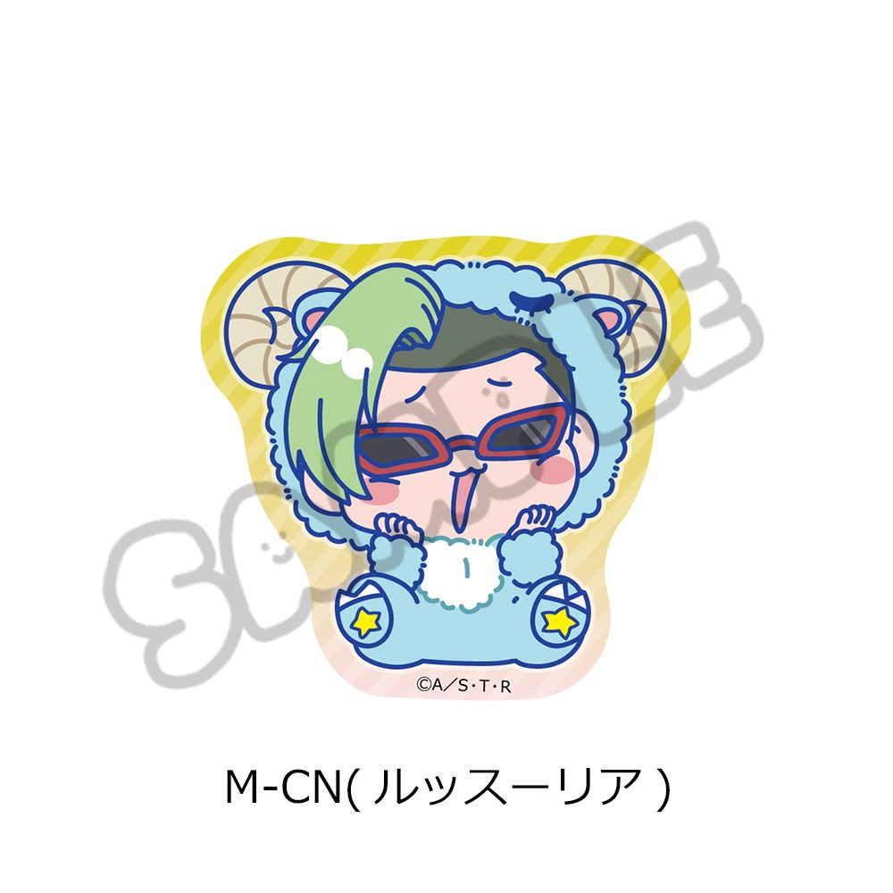 家庭教師ヒットマンREBORN! 第5弾 クリアステッカー M-CN ルッスーリア ("Reborn!" Vol. 5 Clear Sticker M-CN Lussuria)