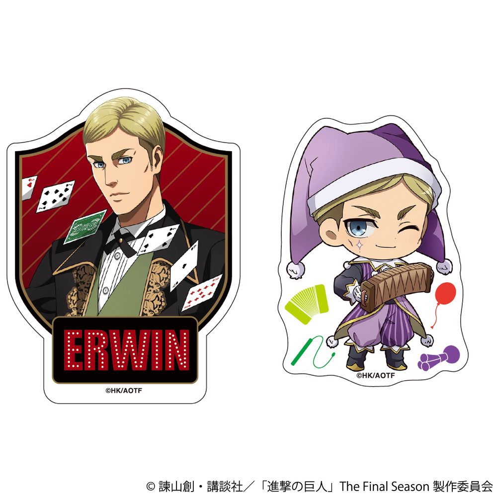 進撃の巨人 ステッカーセット エルヴィン ("Attack on Titan" Sticker Set Erwin)