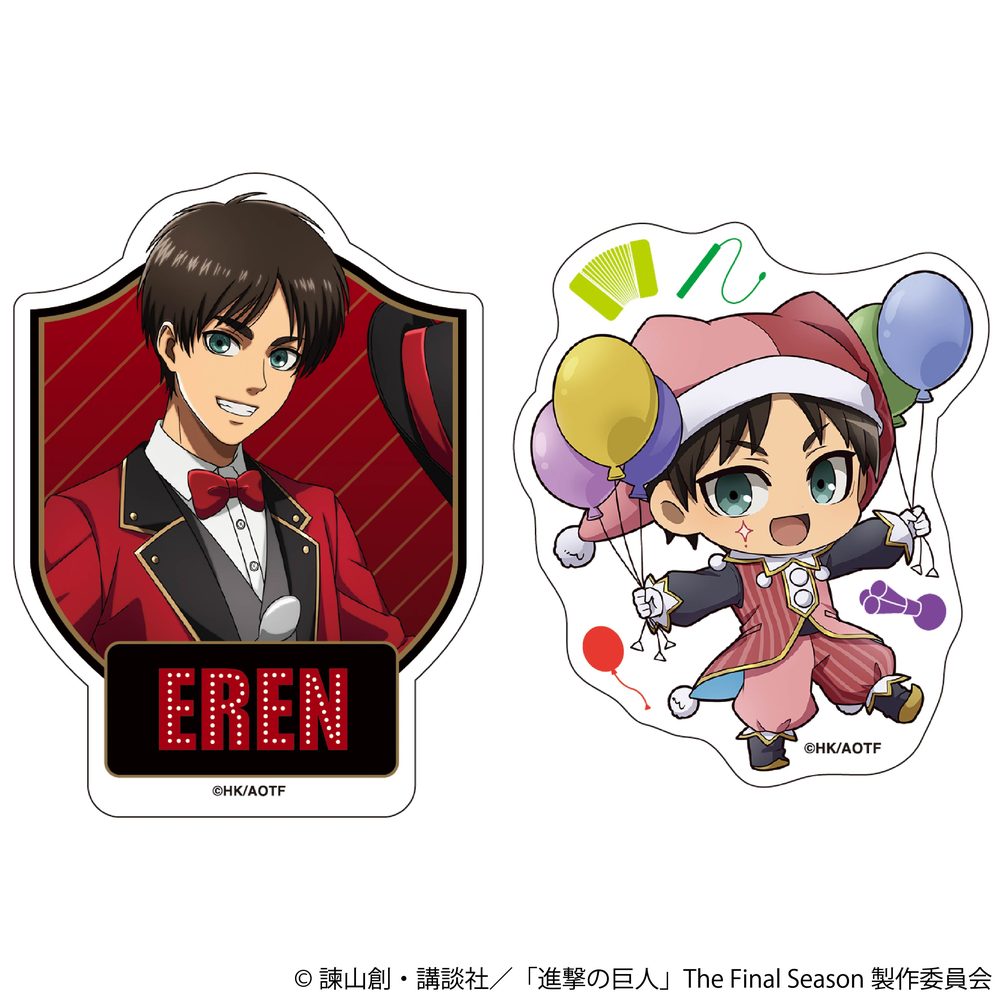 進撃の巨人 ステッカーセット エレン ("Attack on Titan" Sticker Set Eren)
