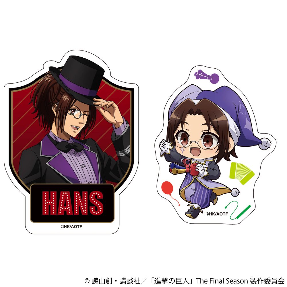 進撃の巨人 ステッカーセット ハンジ ("Attack on Titan" Sticker Set Hans)