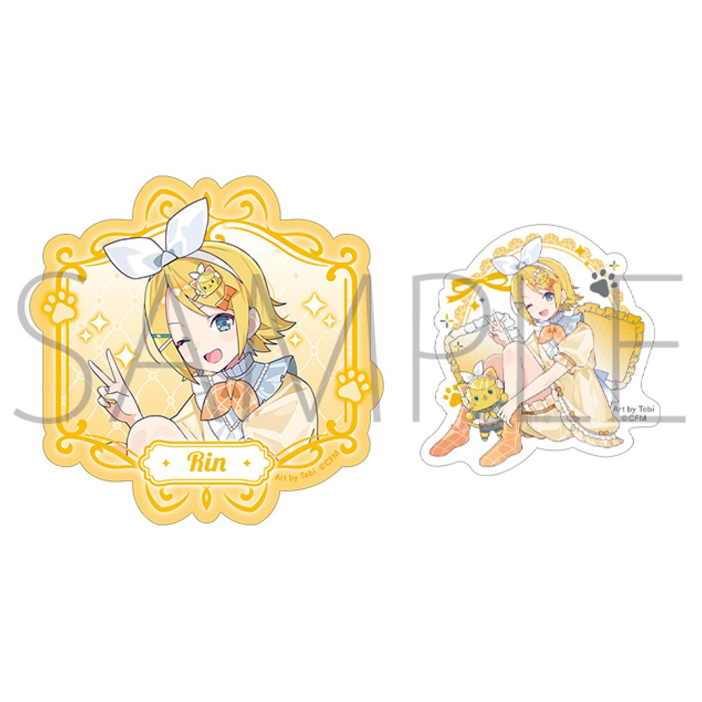 初音ミクシリーズ withCAT ステッカーセット 鏡音リン (Hatsune Miku Series withCAT Sticker Set Kagamine Rin)