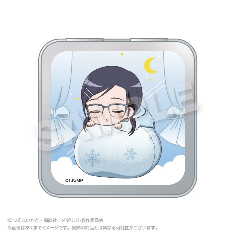メダリスト ふわみんコレクション缶ケース 亜昼美玖 ("Medalist" Fuwamin Collection Can Case Ahiru Miku)