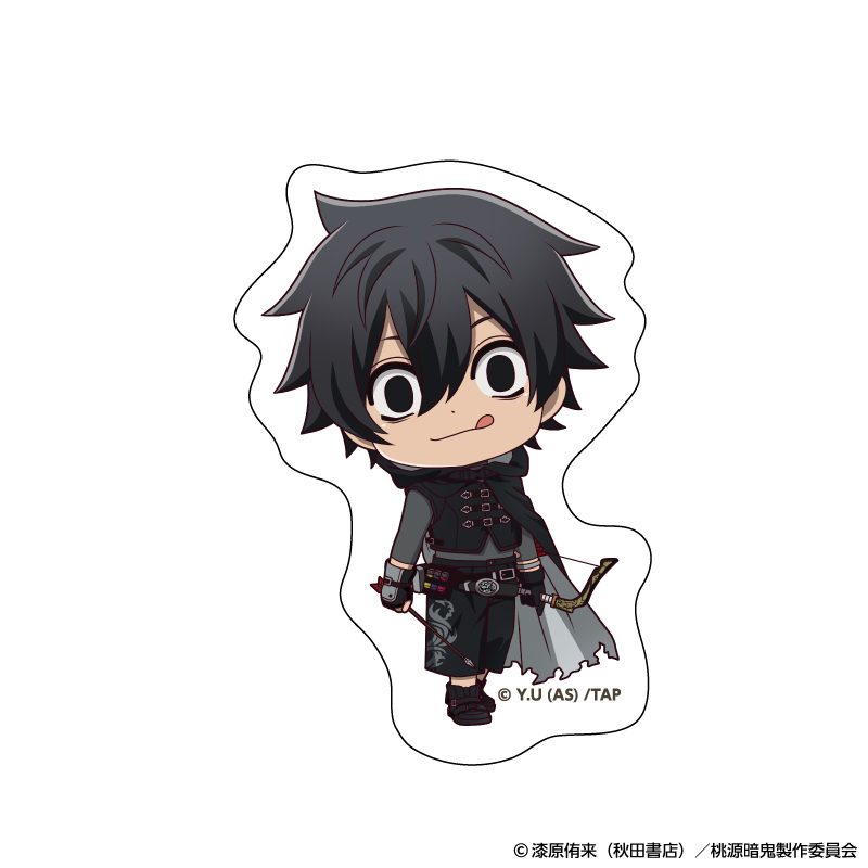 桃源暗鬼 ダイカットステッカー 人狼デフォルメ 淀川真澄 ("Tougen Anki" Die-cut Sticker Werewolf Deformed Yodogawa Masumi)