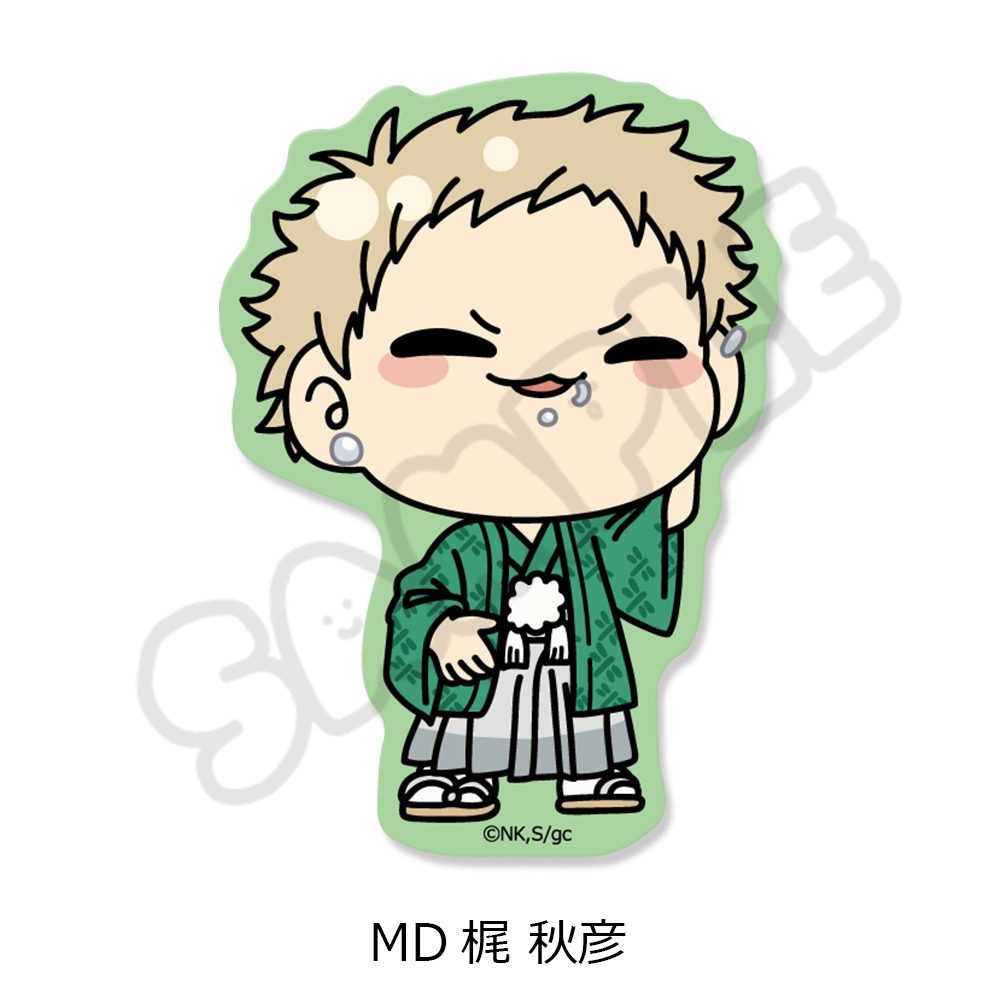 映画 ギヴン 海へ クリアダイカットステッカー MD 梶秋彦 ("Given The Movie: To the Sea" Clear Die-cut Sticker MD Kaji Akihiko)