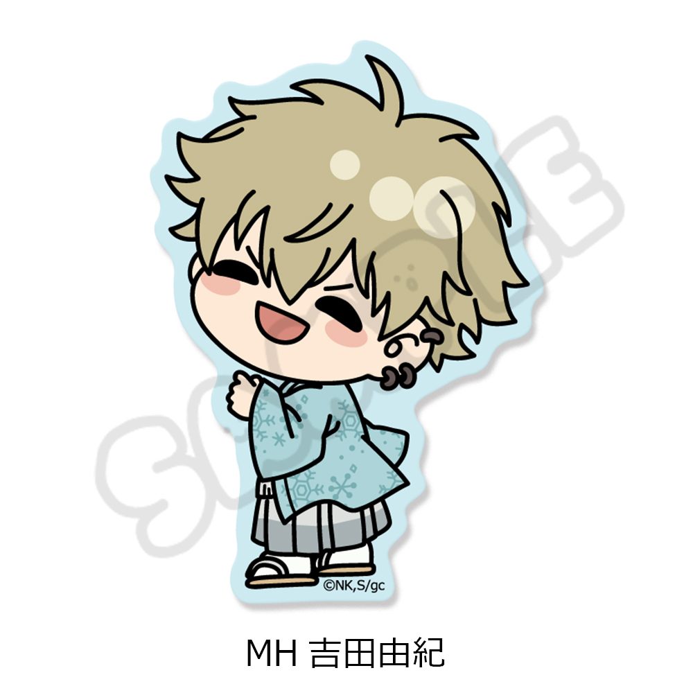 映画 ギヴン 海へ クリアダイカットステッカー MH 吉田由紀 ("Given The Movie: To the Sea" Clear Die-cut Sticker MH Yoshida Yuki)