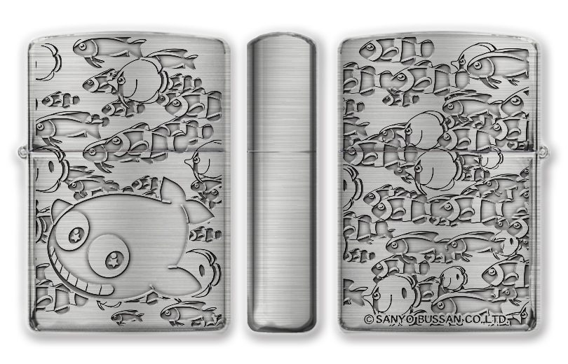 海物語 Zippo クジラッキー&魚群 (Sea Story Zippo Case Kujilucky & School of Fish)