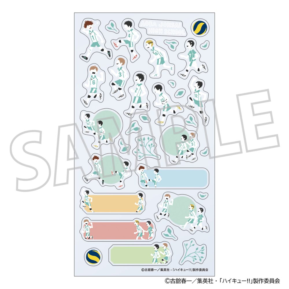 ハイキュー!! スケジュールシール 青葉城西高校 ゆるパレット ("Haikyu!!" Schedule Sticker Aoba Johsai High School Yuru Pallet)