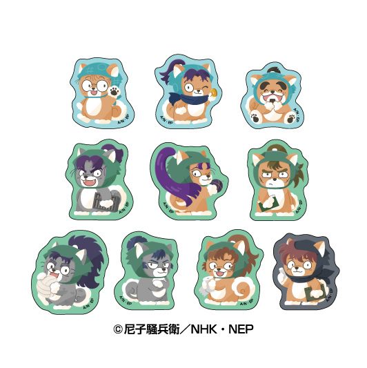 忍たま乱太郎 どうぶつフォーゼ フレークシール 壱ノ段 ("Nintama Rantaro" Doubutsu Phose Flake Sticker Vol. 1)